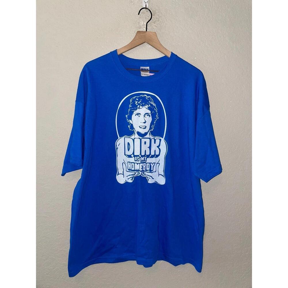 Dirk Nowitzki Shirt  Dallas Mavs Mavericks Is My Homeboy Blue Tee Graphic 2
